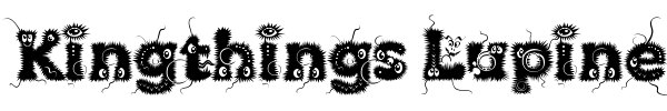 Kingthings Lupine font preview